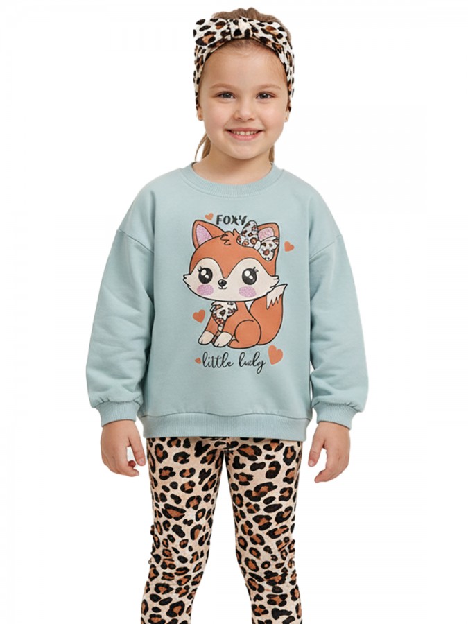 TRAX Παιδική Φόρμα με κολάν για Κορίτσι 1-6 ετών - 48714 Άκουα TRAX Παιδική Φόρμα με κολάν για Κορίτσι 1-6 ετών - 48714 Άκουα