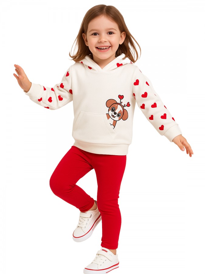 TRAX Παιδική Φόρμα με κολάν για Κορίτσι 1-6 ετών - 48717 Βανίλια TRAX Παιδική Φόρμα με κολάν για Κορίτσι 1-6 ετών - 48717 Βανίλια