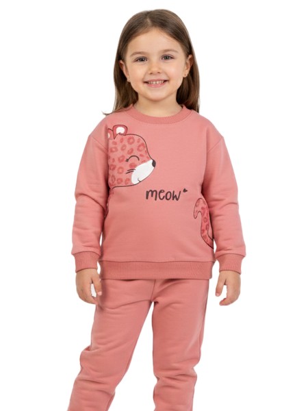 TRAX Παιδική Φόρμα για Κορίτσι 1-6 ετών - 48721 Σομόν TRAX Παιδική Φόρμα για Κορίτσι 1-6 ετών - 48721 Σομόν