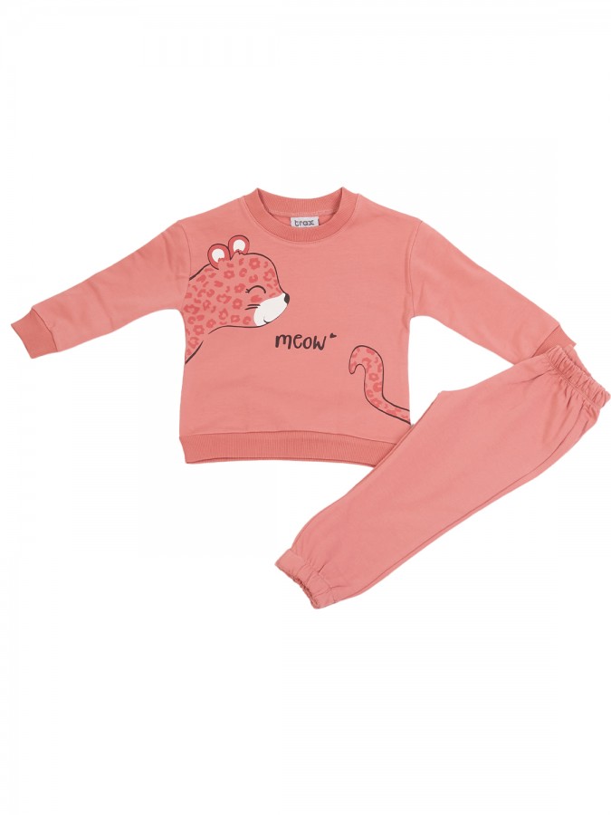 TRAX Παιδική Φόρμα για Κορίτσι 1-6 ετών - 48721 Σομόν TRAX Παιδική Φόρμα για Κορίτσι 1-6 ετών - 48721 Σομόν