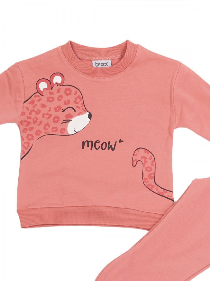 TRAX Παιδική Φόρμα για Κορίτσι 1-6 ετών - 48721 Σομόν TRAX Παιδική Φόρμα για Κορίτσι 1-6 ετών - 48721 Σομόν