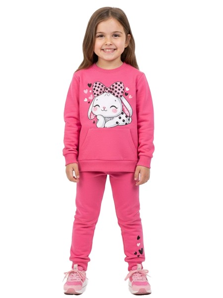 TRAX Παιδική Φόρμα για Κορίτσι 1-6 ετών - 48726 Ροζ