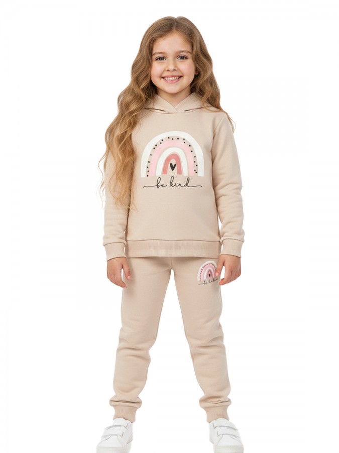 TRAX Παιδική Φόρμα για Κορίτσι 1-6 ετών - 48732 Μπεζ TRAX Παιδική Φόρμα για Κορίτσι 1-6 ετών - 48732 Μπεζ