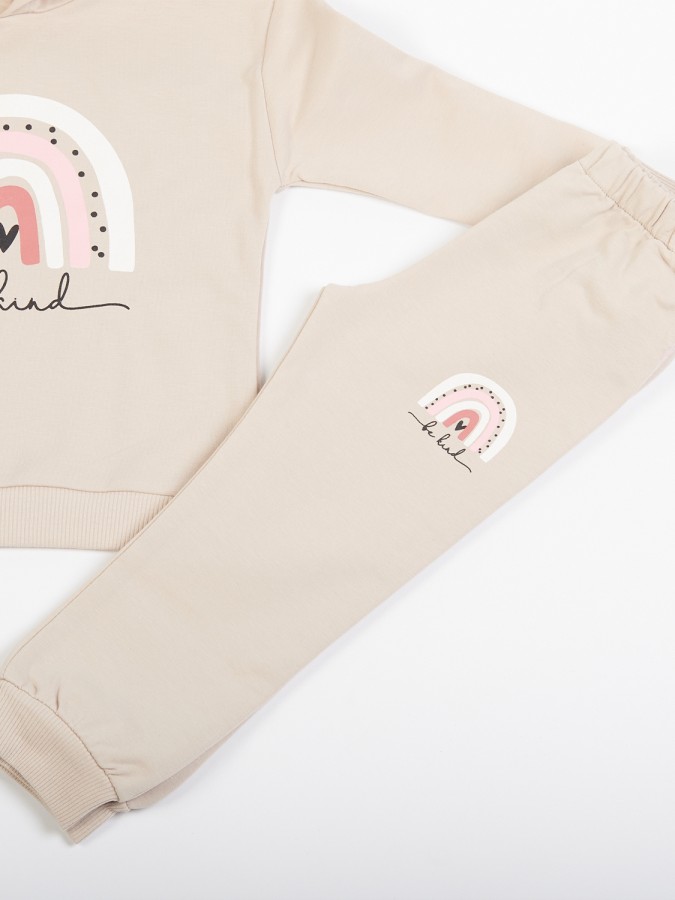 TRAX Παιδική Φόρμα για Κορίτσι 1-6 ετών - 48732 Μπεζ TRAX Παιδική Φόρμα για Κορίτσι 1-6 ετών - 48732 Μπεζ