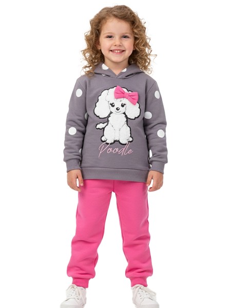 TRAX Παιδική Φόρμα για Κορίτσι 1-6 ετών - 48734 Γκρι