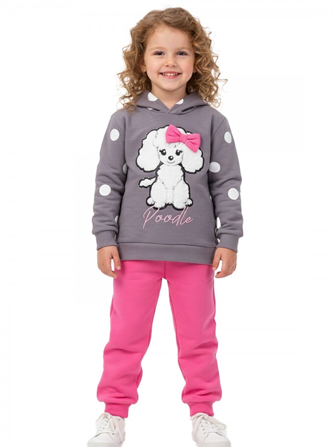 TRAX Παιδική Φόρμα για Κορίτσι 1-6 ετών - 48734 Γκρι TRAX Παιδική Φόρμα για Κορίτσι 1-6 ετών - 48734 Γκρι