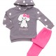 TRAX Παιδική Φόρμα για Κορίτσι 1-6 ετών - 48734 Γκρι TRAX Παιδική Φόρμα για Κορίτσι 1-6 ετών - 48734 Γκρι