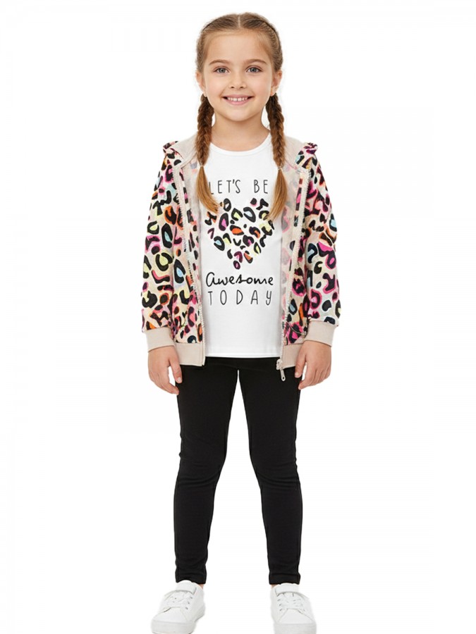 TRAX Παιδική Φόρμα για Κορίτσι 1-6 ετών - 48738 Cappuccino TRAX Παιδική Φόρμα για Κορίτσι 1-6 ετών - 48738 Cappuccino