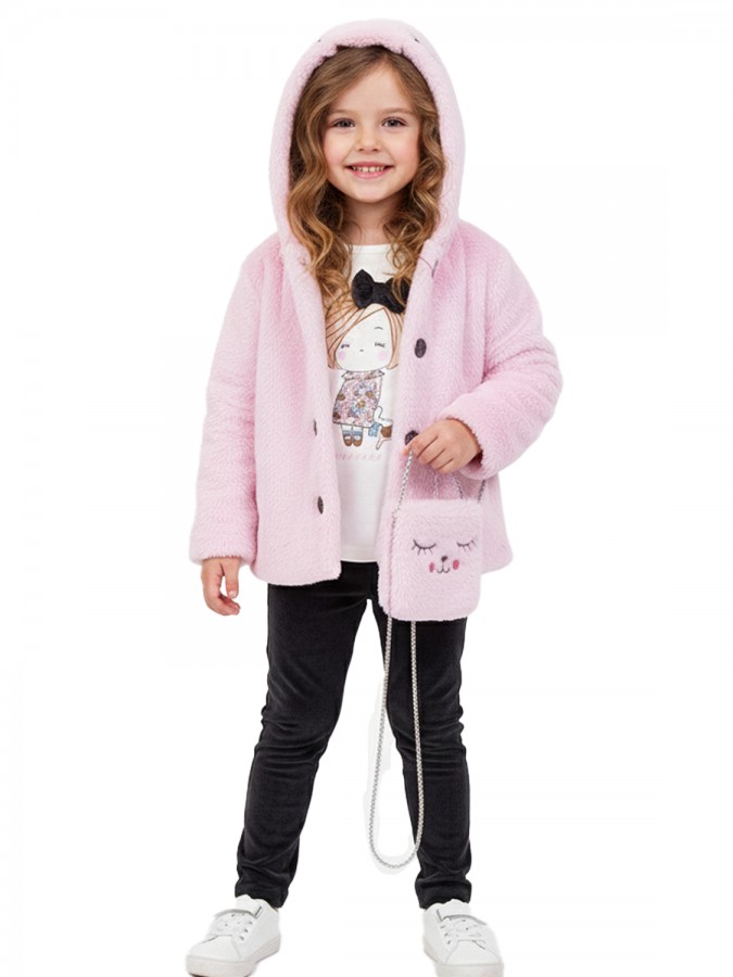 TRAX Παιδικό Σετ 4 Τεμαχίων με κολάν για Κορίτσι 1-6 ετών - 48741 Ροζ TRAX Παιδικό Σετ 4 Τεμαχίων με κολάν για Κορίτσι 1-6 ετών - 48741 Ροζ