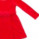 TRAX Παιδικό Φόρεμα Βελουτέ για Κορίτσι 1-6 ετών - 48751 Κόκκινο