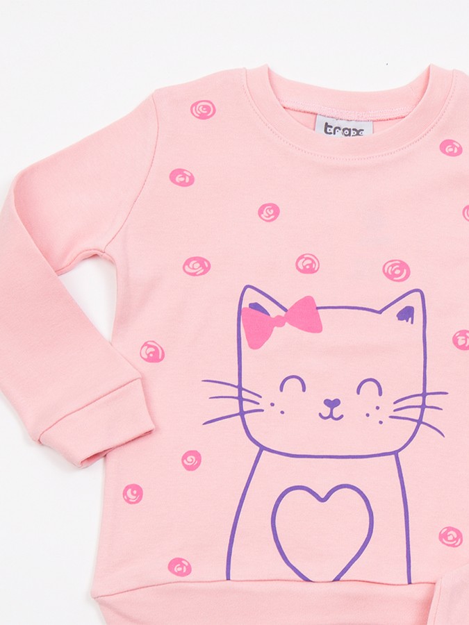 TRAX Παιδική Πιτζάμα για Κορίτσι 1-6 ετών - 48790 Ροζ TRAX Παιδική Πιτζάμα για Κορίτσι 1-6 ετών - 48790 Ροζ