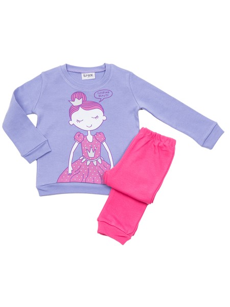TRAX Παιδική Πιτζάμα για Κορίτσι 1-6 ετών - 48791 Μύρτιλο
