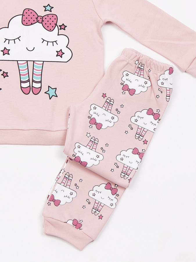 TRAX Παιδική Πιτζάμα για Κορίτσι 1-6 ετών - 48792 Ροζ TRAX Παιδική Πιτζάμα για Κορίτσι 1-6 ετών - 48792 Ροζ