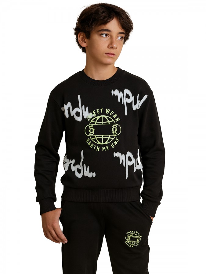 TRAX Εφηβική Φόρμα για Αγόρι 6-16 ετών - 48804 Μαύρο TRAX Εφηβική Φόρμα για Αγόρι 6-16 ετών - 48804 Μαύρο