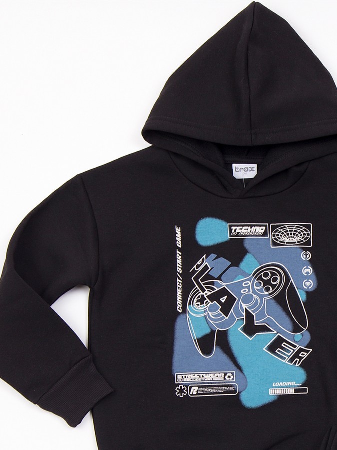 TRAX Εφηβική Φόρμα για Αγόρι 6-16 ετών - 48807 Μαύρο