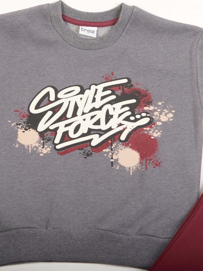 TRAX Εφηβική Φόρμα για Αγόρι 6-16 ετών - 48828 Ανθρακί TRAX Εφηβική Φόρμα για Αγόρι 6-16 ετών - 48828 Ανθρακί