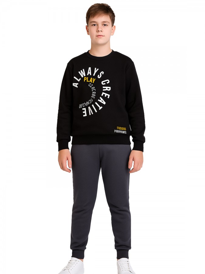 TRAX Εφηβική Φόρμα για Αγόρι 6-16 ετών - 48834 Μαύρο TRAX Εφηβική Φόρμα για Αγόρι 6-16 ετών - 48834 Μαύρο