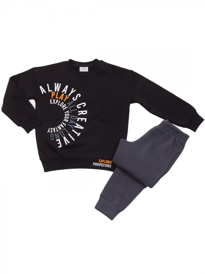 TRAX Εφηβική Φόρμα για Αγόρι 6-16 ετών - 48834 Μαύρο TRAX Εφηβική Φόρμα για Αγόρι 6-16 ετών - 48834 Μαύρο