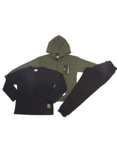 TRAX Εφηβική Φόρμα (3τμχ) για Αγόρι 6-16 ετών - 48855 Χακί TRAX Εφηβική Φόρμα (3τμχ) για Αγόρι 6-16 ετών - 48855 Χακί