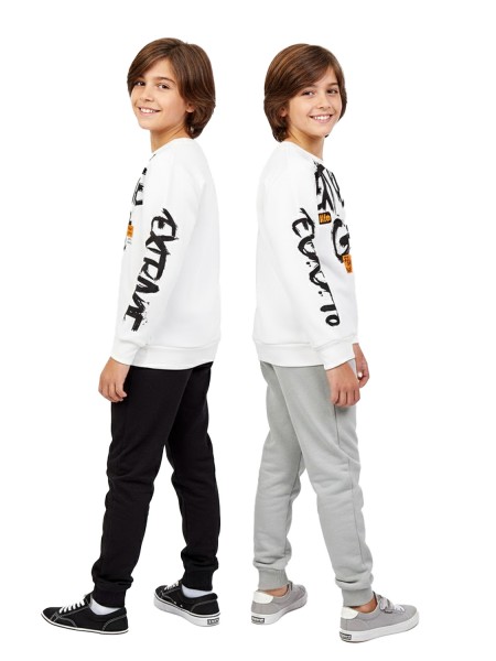 TRAX Εφηβική Φόρμα με 2 παντελόνια για Αγόρι 6-16 ετών - 48858 Εκρού TRAX Εφηβική Φόρμα με 2 παντελόνια για Αγόρι 6-16 ετών - 48858 Εκρού