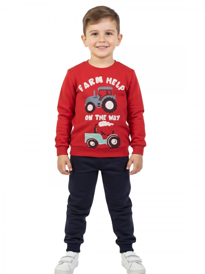 TRAX Παιδική Φόρμα για αγόρια 1-6 ετών #48904 Κόκκινο TRAX Παιδική Φόρμα για αγόρια 1-6 ετών #48904 Κόκκινο