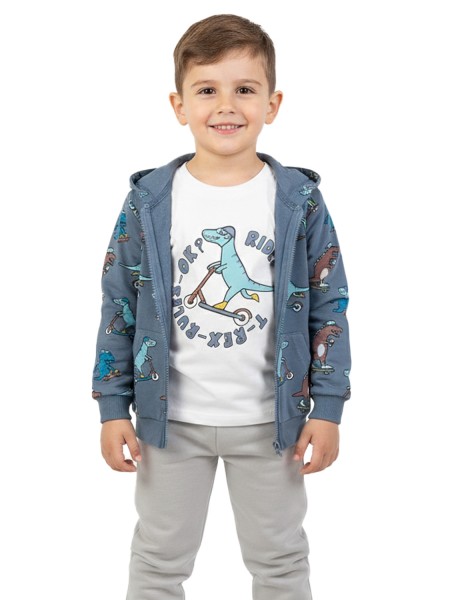 TRAX Παιδικό Σετ 3τμχ με ζακέτα & μπλούζα για αγόρια 1-6 ετών #48905 Pacific TRAX Παιδικό Σετ 3τμχ με ζακέτα & μπλούζα για αγόρια 1-6 ετών #48905 Pacific