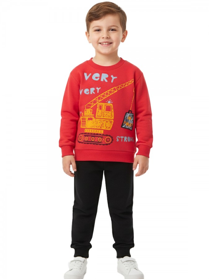 TRAX Παιδική Φόρμα για αγόρια 1-6 ετών #48908 Κόκκινο TRAX Παιδική Φόρμα για αγόρια 1-6 ετών #48908 Κόκκινο