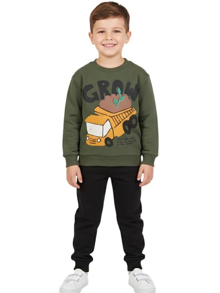 TRAX Παιδική Φόρμα για αγόρια 1-6 ετών #48911 Χακί