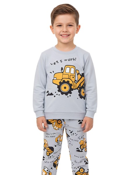 TRAX Bebe Πυτζάμα Χειμωνιάτικη για αγόρι 1-6 ετών #48993 Γκρι TRAX Bebe Πυτζάμα Χειμωνιάτικη για αγόρι 1-6 ετών #48993 Γκρι