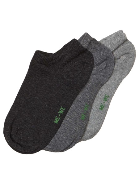 MEWE Kάλτσες ψηλές σετ 3 ζεύγη #Μαύρο- Ανθρακί- Γκρι MEWE Kάλτσες ψηλές σετ 3 ζεύγη #Μαύρο- Ανθρακί- Γκρι