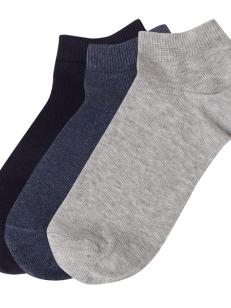 MEWE Kάλτσες ψηλές σετ 3 ζεύγη #Μπλε-Τζην-Γκρι