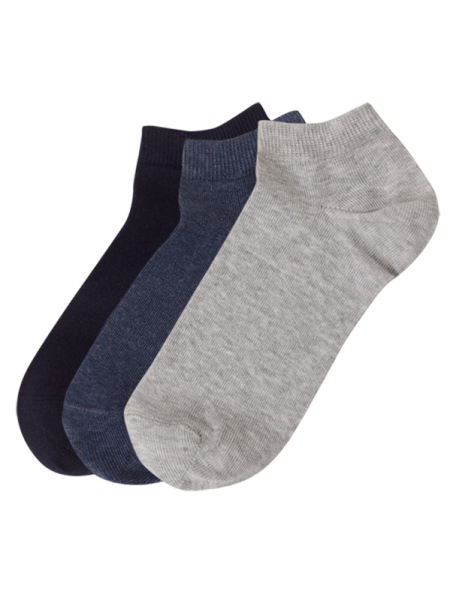 MEWE Kάλτσες ψηλές σετ 3 ζεύγη #Μπλε-Τζην-Γκρι