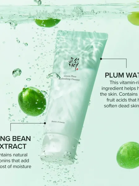 Beauty of Joseon Green Plum Refreshing Cleanser 100ml – Καθαριστικό Gel Προσώπου με Πράσινο Δαμάσκηνο & Mung Bean για Ήπιο Καθαρισμό, Ενυδάτωση & Ενίσχυση Φραγμού