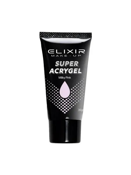 Elixir Super Acry-Gel 30gr - Υβριδικό Τζελ Χτισίματος Νυχιών #908C Milky Pink