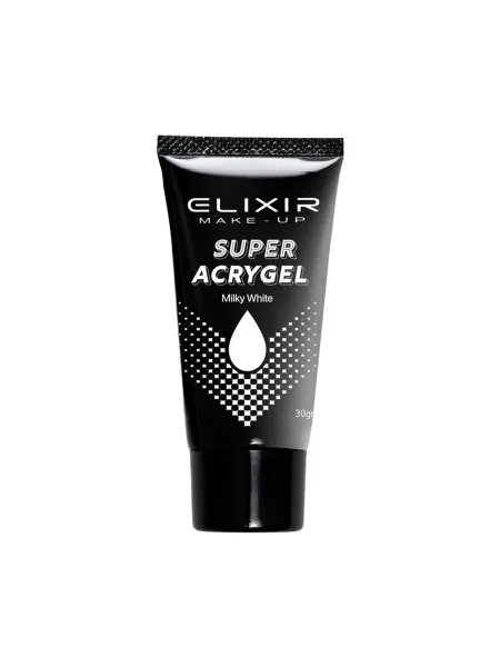 Elixir Super Acry-Gel 30gr - Υβριδικό Τζελ Χτισίματος Νυχιών #908B Milky White