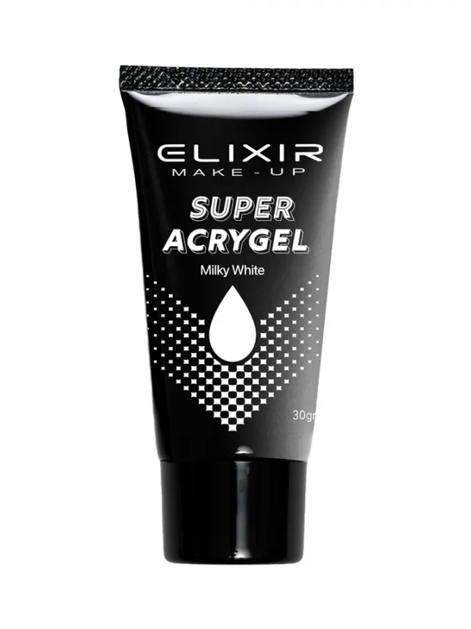 Elixir Super Acry-Gel 30gr - Υβριδικό Τζελ Χτισίματος Νυχιών #908B Milky White