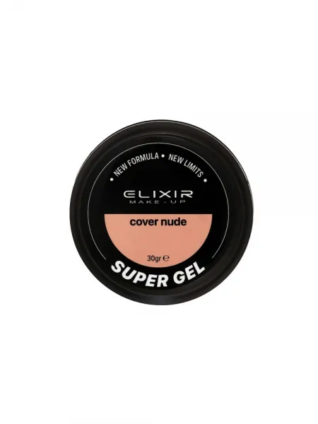 Elixir Make-Up Super Builder Gel 30gr - Gel Χτισίματος & Φυσικής Ενίσχυσης #909E Cover Nude