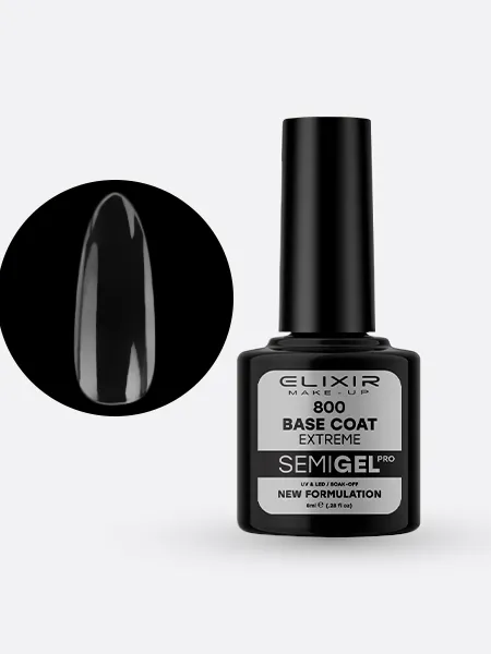 Elixir Semi Gel Ημιμόνιμο Βερνίκι 8ml – #800 (BASE COAT)
