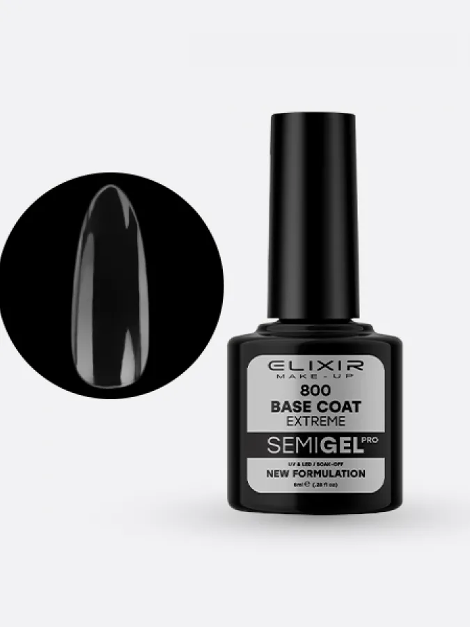 Elixir Semi Gel Ημιμόνιμο Βερνίκι 8ml – #800 (BASE COAT)