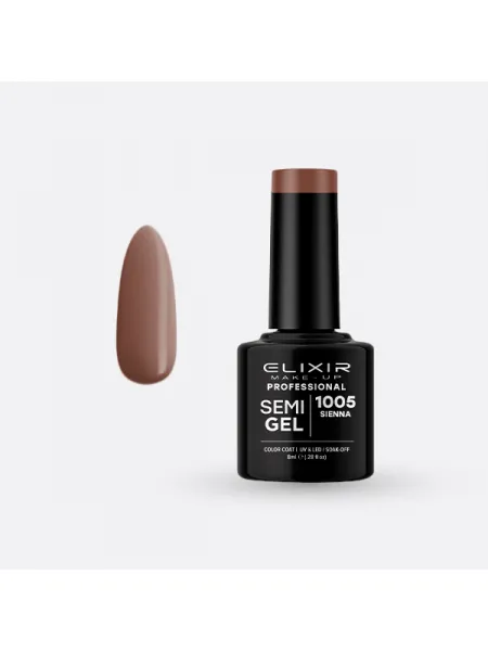 Elixir Semi Gel Ημιμόνιμο Βερνίκι 8ml – #1005 (SIENNA)