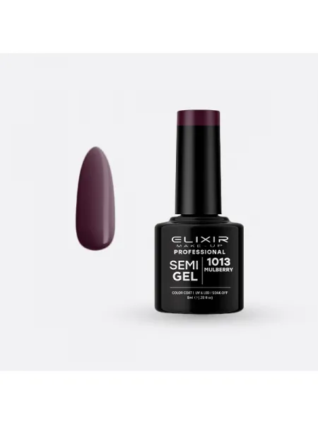 Elixir Semi Gel Ημιμόνιμο Βερνίκι 8ml – #1013 (MULBERRY)