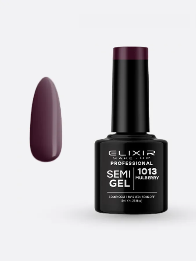 Elixir Semi Gel Ημιμόνιμο Βερνίκι 8ml – #1013 (MULBERRY)