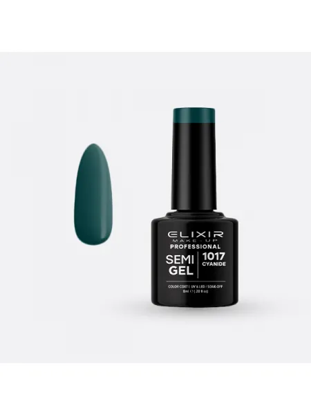 Elixir Semi Gel Ημιμόνιμο Βερνίκι 8ml – #1017 (CYANIDE)