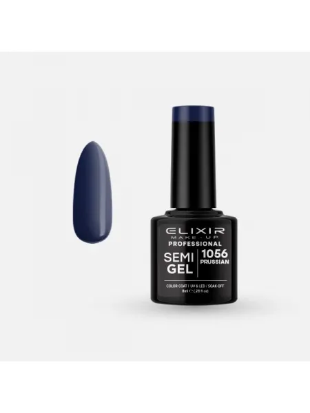 Elixir Semi Gel Ημιμόνιμο Βερνίκι 8ml – #1056 (PRUSSIAN)