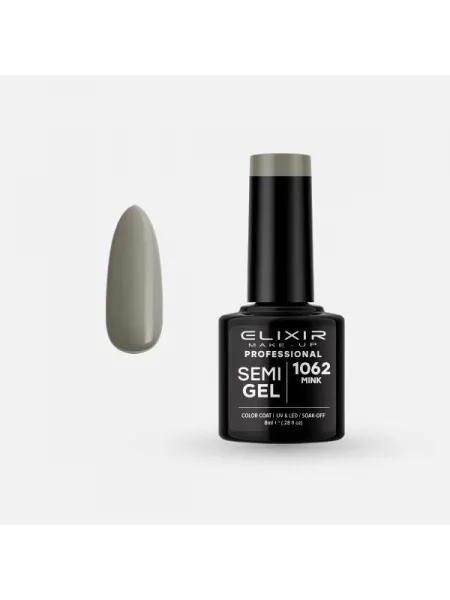 Elixir Semi Gel Ημιμόνιμο Βερνίκι 8ml – #1062 (MINK)