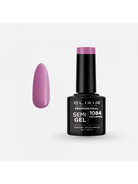 Elixir Semi Gel Ημιμόνιμο Βερνίκι 8ml – #1084 (CYCLAMEN)