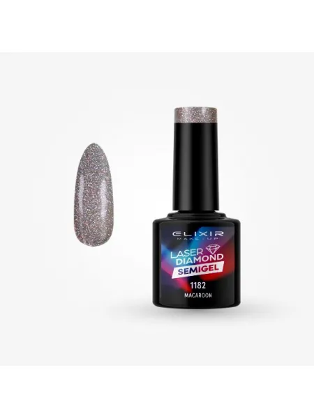 Elixir Semi Gel Ημιμόνιμο Βερνίκι LASER DIAMOND 8ml – #1182 (MACAROON)