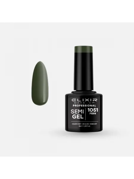 Elixir Semi Gel Ημιμόνιμο Βερνίκι 8ml – #1051 (FERN)