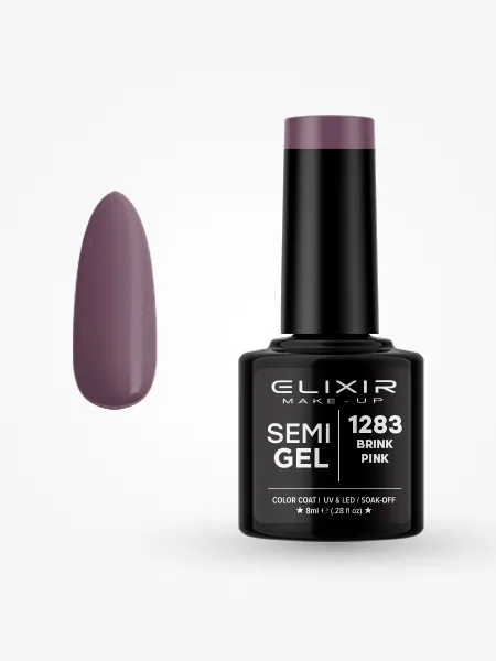 Elixir Semi Gel Ημιμόνιμο Βερνίκι 8ml – #1283 (BRINK PINK)