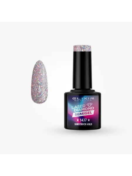 Elixir Semi Gel Ημιμόνιμο Βερνίκι 8ml – #1437 SUNSTRUCK GOLD